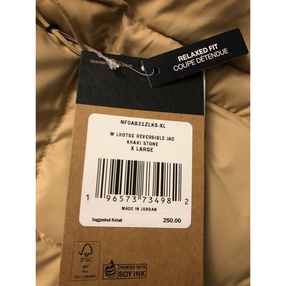 The North Face Men Lhotse Reversible Hooded Insulated Puffer Jacket Khak… - Picture 4 of 9